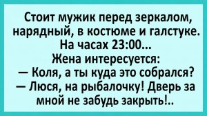 Стоит мужик перед зеркалом, нарядный, в костюме и галстуке... | Анекдоты смешные | Юмор