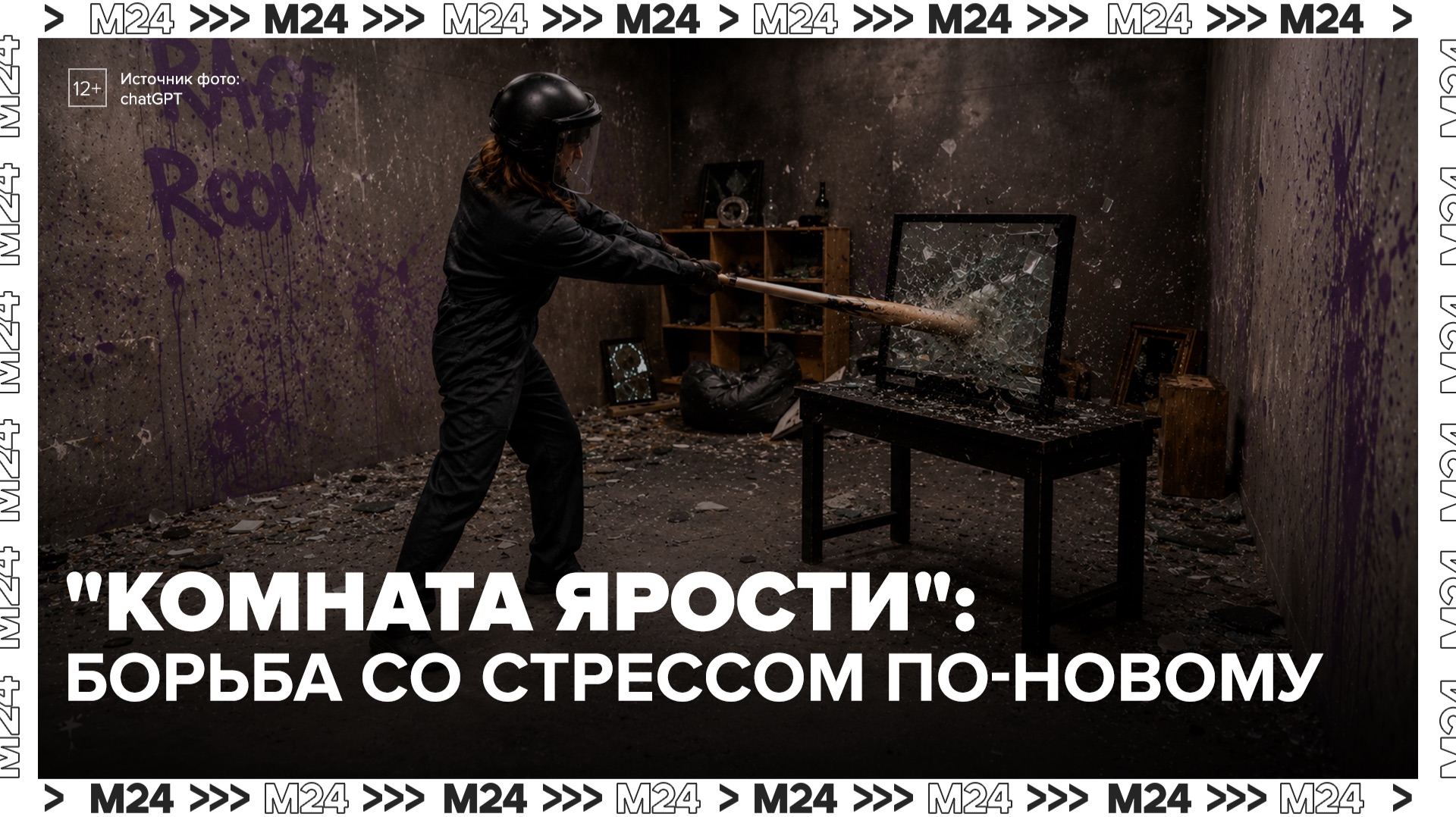 "Комнаты ярости" стали новым способом борьбы со стрессом у москвичей - Москва 24 смотреть онлайн