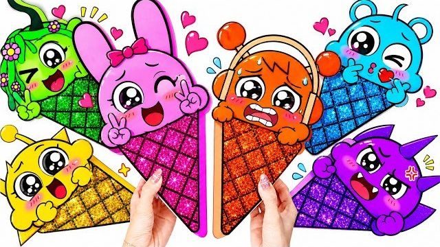 Paper DIY 💖АСПАКОВКА СПРУНКИ: МОРОЖЕНОЕ ПИНКИ И ОРЕН 💖 КАК СДЕЛАТЬ СЮРПРИЗ-ПАКЕТИК 🌈 смотреть онлайн