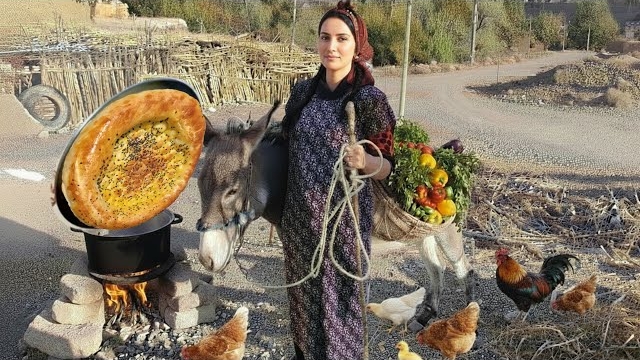 Ни духовки, ни плиты. Традиционный деревенский хлеб. Деревенская жизнь в Иране смотреть онлайн