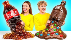 Мармеладная еда vs Шоколадная еда Челлендж #Смешная Кулинарная Битва от Multi DO Challenge