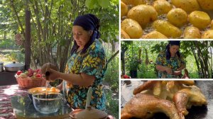 Сельская жизнь семьи на природе Азербайджанская Кухня Деревенская Кухня  Рецепты