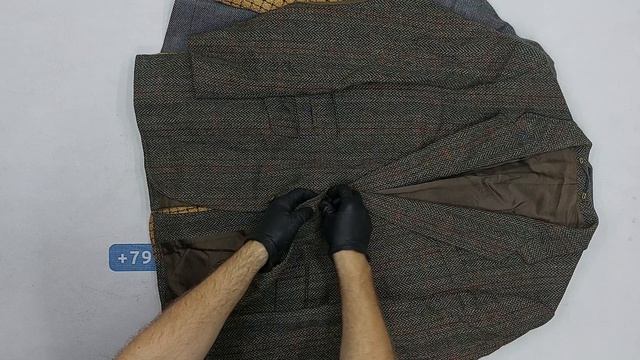 Пиджаки мужские твидовые секонд оптом 3 пак