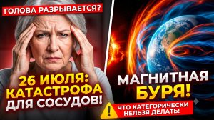 26 июля: Мощный геоудар. Магнитная буря сегодня. Что категорически нельзя делать.