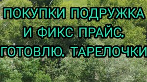 ПОКУПКИ ИЗ «ПОДРУЖКИ» И ФИКС ПРАЙС. ГОТОВЛЮ. ТАРЕЛОЧКИ.