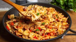 Обалденно Вкусно и Просто на Одной Сковороде. Макароны с фаршем это очень сытный и быстрый ужин!!!