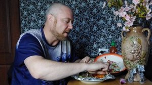 Какой смысл бытия, жизни? Пеленгас из аэрогриля с овощами. Мукбанг.