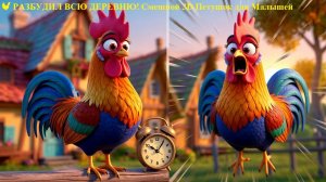 🐓 РАЗБУДИЛ ВСЮ ДЕРЕВНЮ! Смешной 3D Петушок для Малышей
