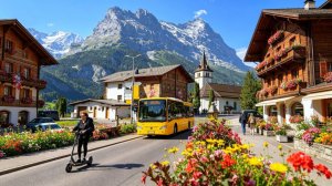Пешая прогулка по швейцарской горной деревне Гриндельвальд летом 🇨🇭 Впечатляющая швейцарская долин