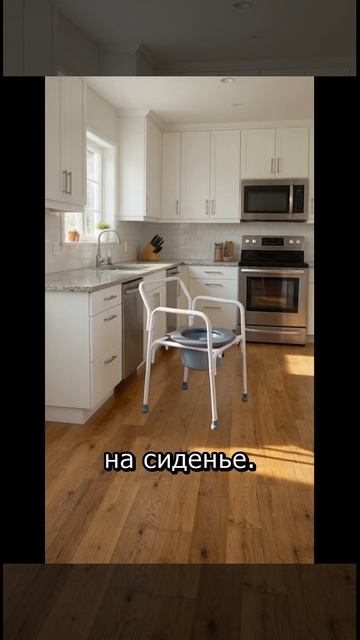 Ночь, комната, пожилой человек не может сам идти до туалета. Рядом кровать и кресло-туалет. смотреть онлайн