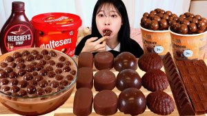 Мукбанг - шоколадные десерты - цветной выпуск, яркие сладости