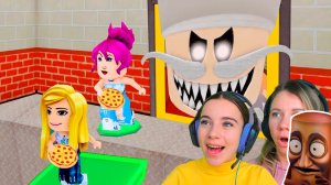 КОМАНДНЫЙ ПОБЕГ ИЗ ПИЦЦЕРИИ вместе С МАМОЙ в ROBLOX!
