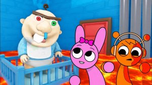 ПИНКИ И ОРЕН ИГРАЛИ В ОББИ НО ЭТО ДЕТСКИЙ САД БЭБИ БОББИ!! 👶🍼