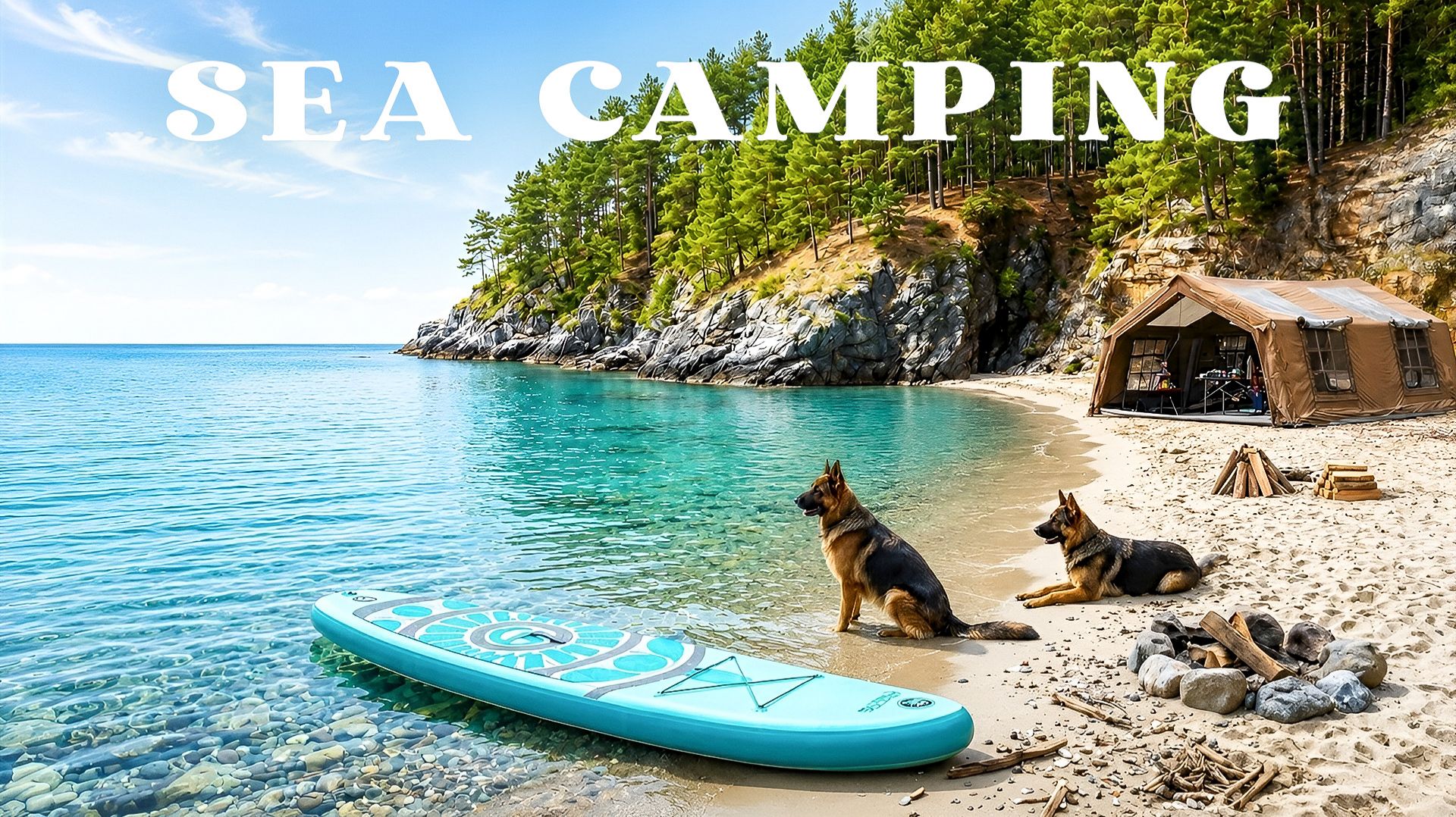 MEVSIMI - A PEACEFUL DAY IN A HIDDEN COVE (SUP Board with My Dog) смотреть онлайн