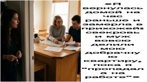 стории из жизни|«Я вернулась домой на час раньше и замерла в прихожей: