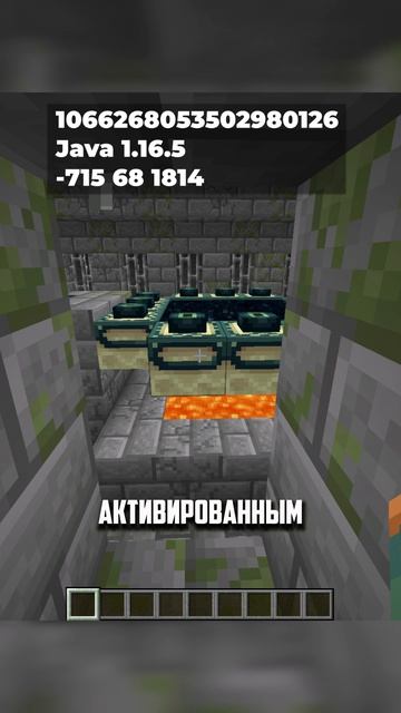 Житель попал в Край раньше игрока... 😳 #майнкрафт #minecraft