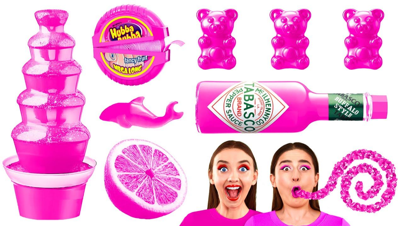 Челлендж с Розовой Едой # Смешные ситуации с едой от Fun Teen смотреть онлайн