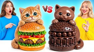 Челлендж.Шоколадная Еда vs Настоящая Еда #Простые Кулинарные Лайфхаки от Multi DO Challenge