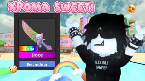 ИГРАЮ В ММ2 С ХРОМОЙ SWEET НОЖА! *омг*🍭🖤🔪