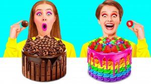 Укрась Торт Челлендж # Фантастические Лайфхаки с Едой