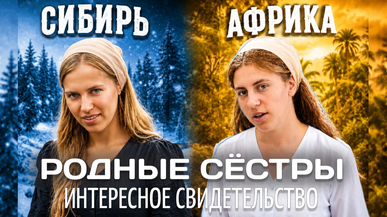 Родные сестры | Сибирь и Африка | Лиза и Милена Чернавские | Интересное Свидетельство смотреть онлайн