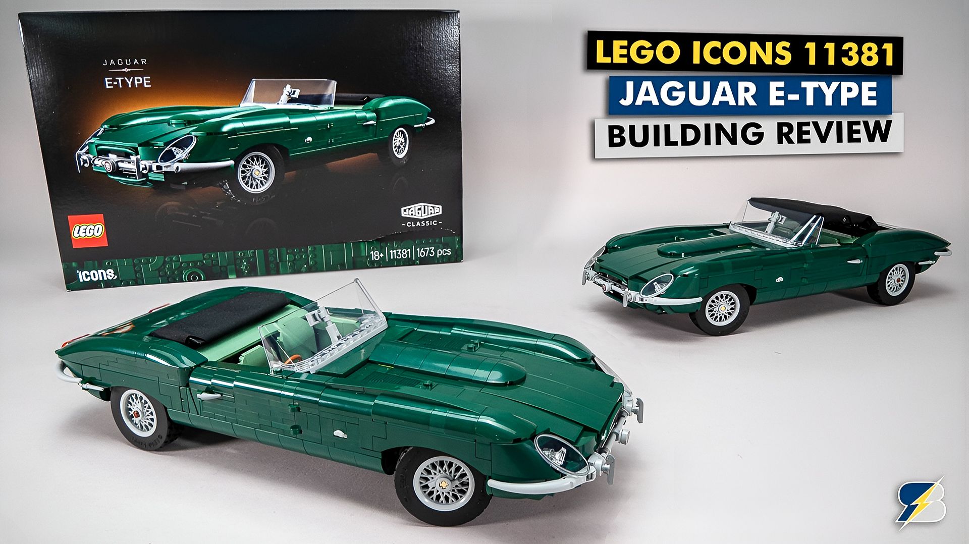 LEGO Icons 11381 Jaguar E-Type Detailed Building Review смотреть онлайн