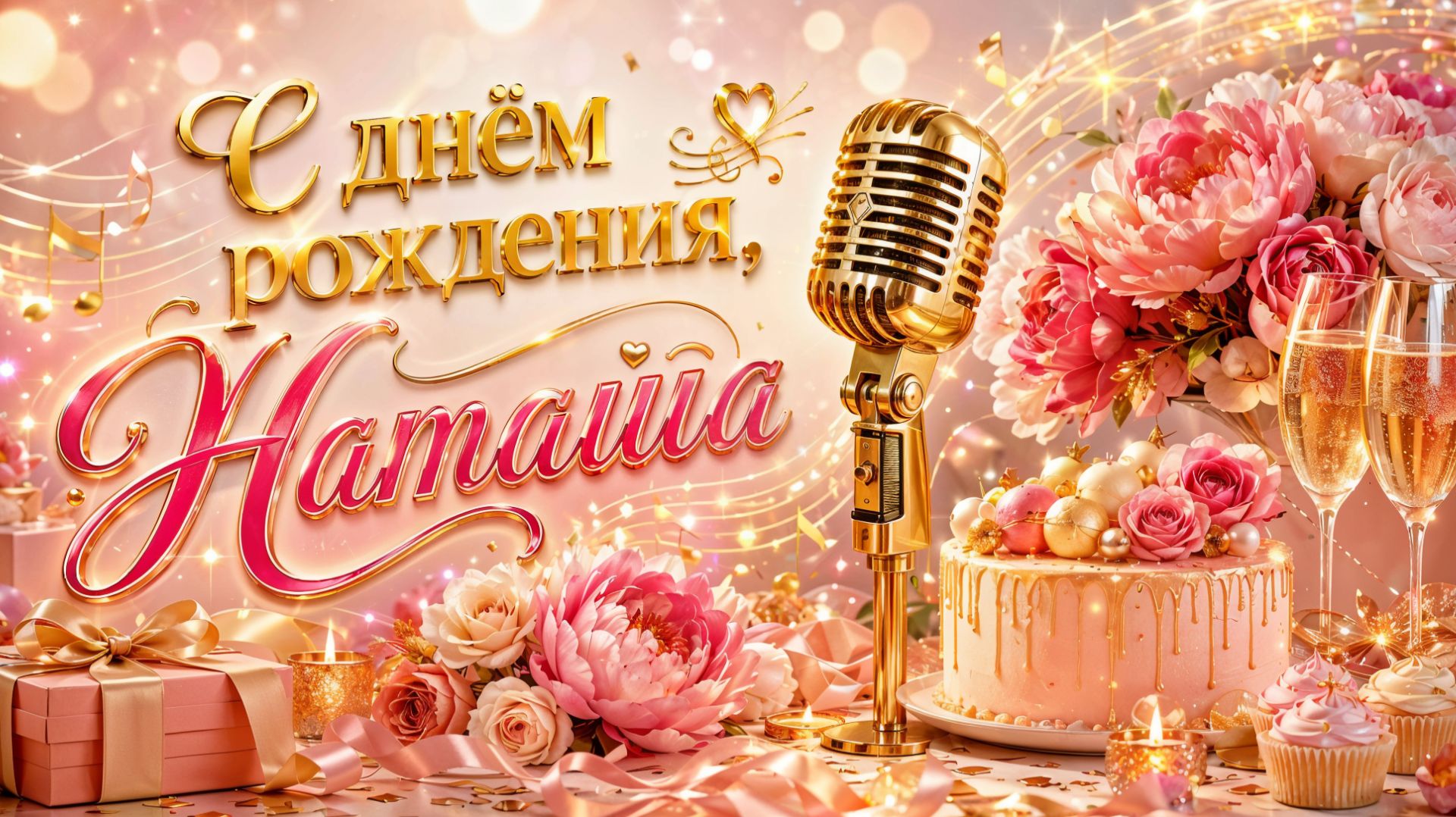 С днем рождения, Наташа! Зажигательная, именная песня-поздравление