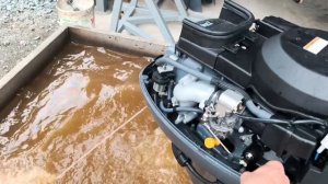 Арт 495 Запуск лодочного мотора Yamaha F25deht 2012 г.