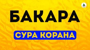 Сура Бакара. Красивое чтение Корана. Слушать
