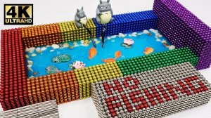 DIY - How To Make Beautiful Fish Pond with 8856 Magnetic balls ( ASMR ) | Magnet World 4k