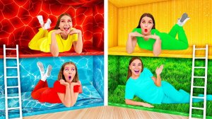 Секретный Домик Под Кроватью # Богатая vs Бедная Сумасшедший Челлендж от TeenTeam Challenge