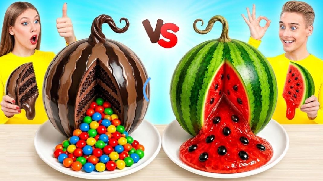 Шоколадная Еда vs Настоящая. Челленджи.