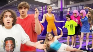 🍿 Плохие девчонки устроили разборки🤯 24 часа на батуте🤩