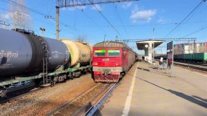 «Уже не работает» Электропоезд ЭТ2Л-027 на ст.Кушелевка, март 2022 года
