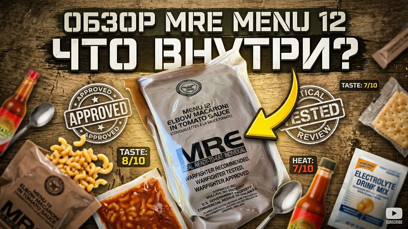 Американский сухой паёк номер 12. MRE USA ARMY.