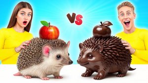 Челлендж.Шоколадная Еда vs Настоящая Еда #Простые Кулинарные Рецепты от Multi DO Challenge