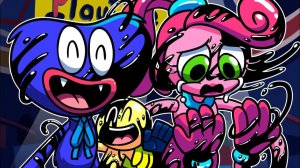 Хагги Уагги, Плейер и Мамми очень грустные! Компиляция анимаций Poppy Playtime