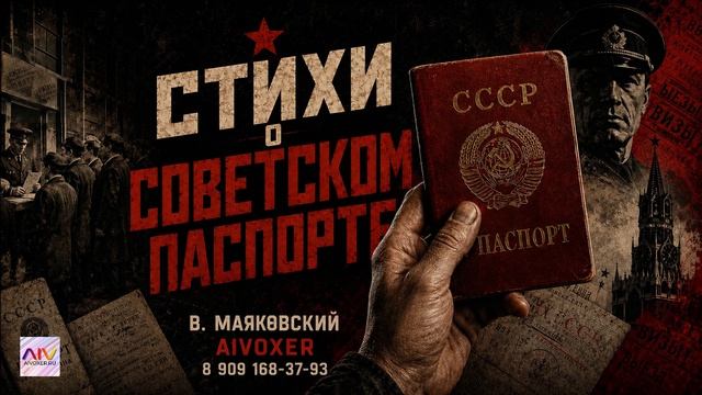 В. В. Маяковский — Стихи о советском паспорте (Рэп-версия / Хардкор-читка) AIVOXER