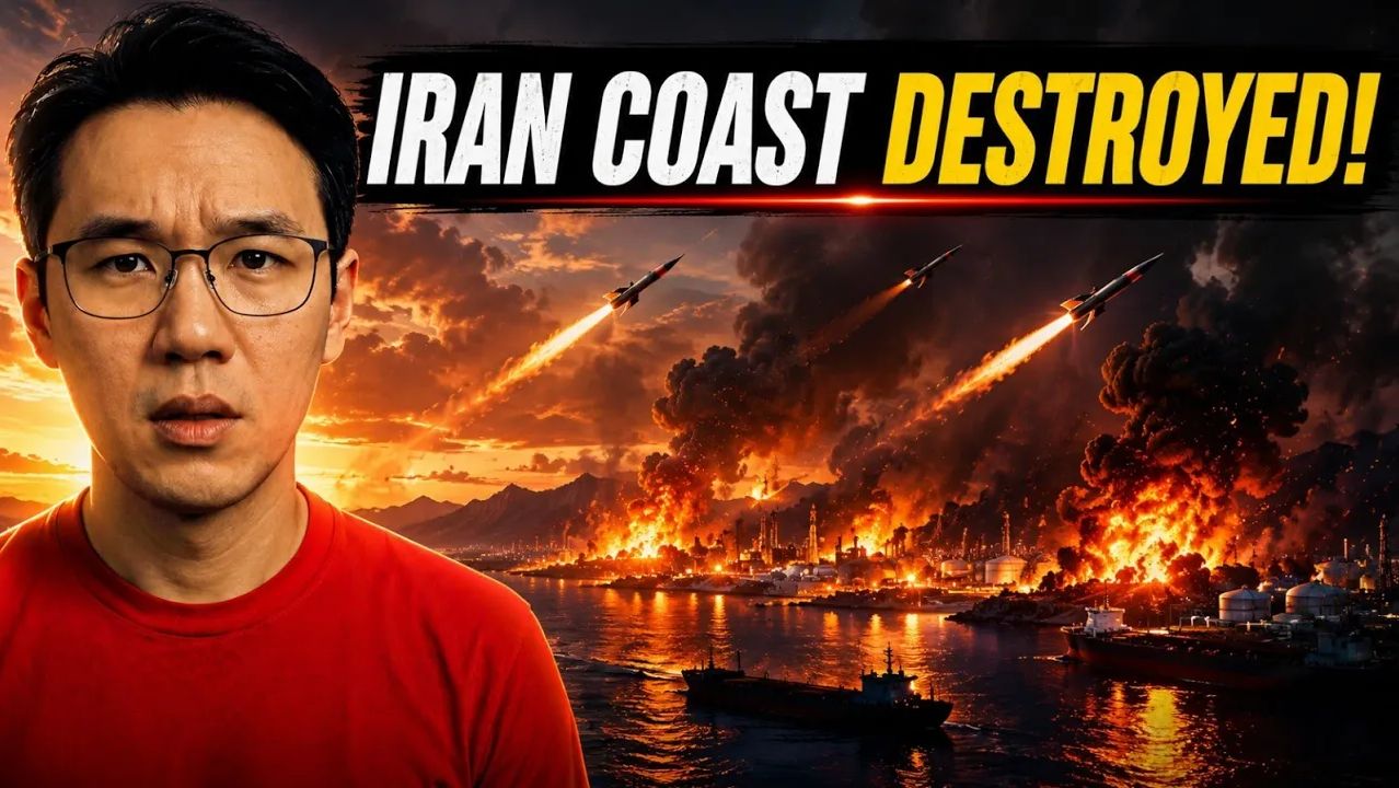 Six Cities Burn in One Night — Iran's Coastline Under Fire смотреть онлайн