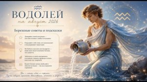 Водолей на август 2026 — Бережные советы и подсказки