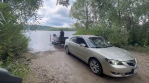 Лодка Казанка М спуск на воду
