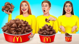 Большая, Средняя или Маленькая Тарелка Челлендж #Безумные Кулинарные Идеи от Multi DO Challenge