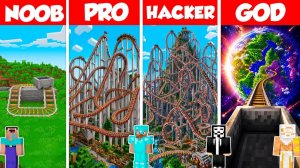 ЧЕЛЛЕНДЖ - Построй АМЕРИКАНСКИЕ Горки! Noob vs Pro vs Hacker vs God - Minecraft Анимация
