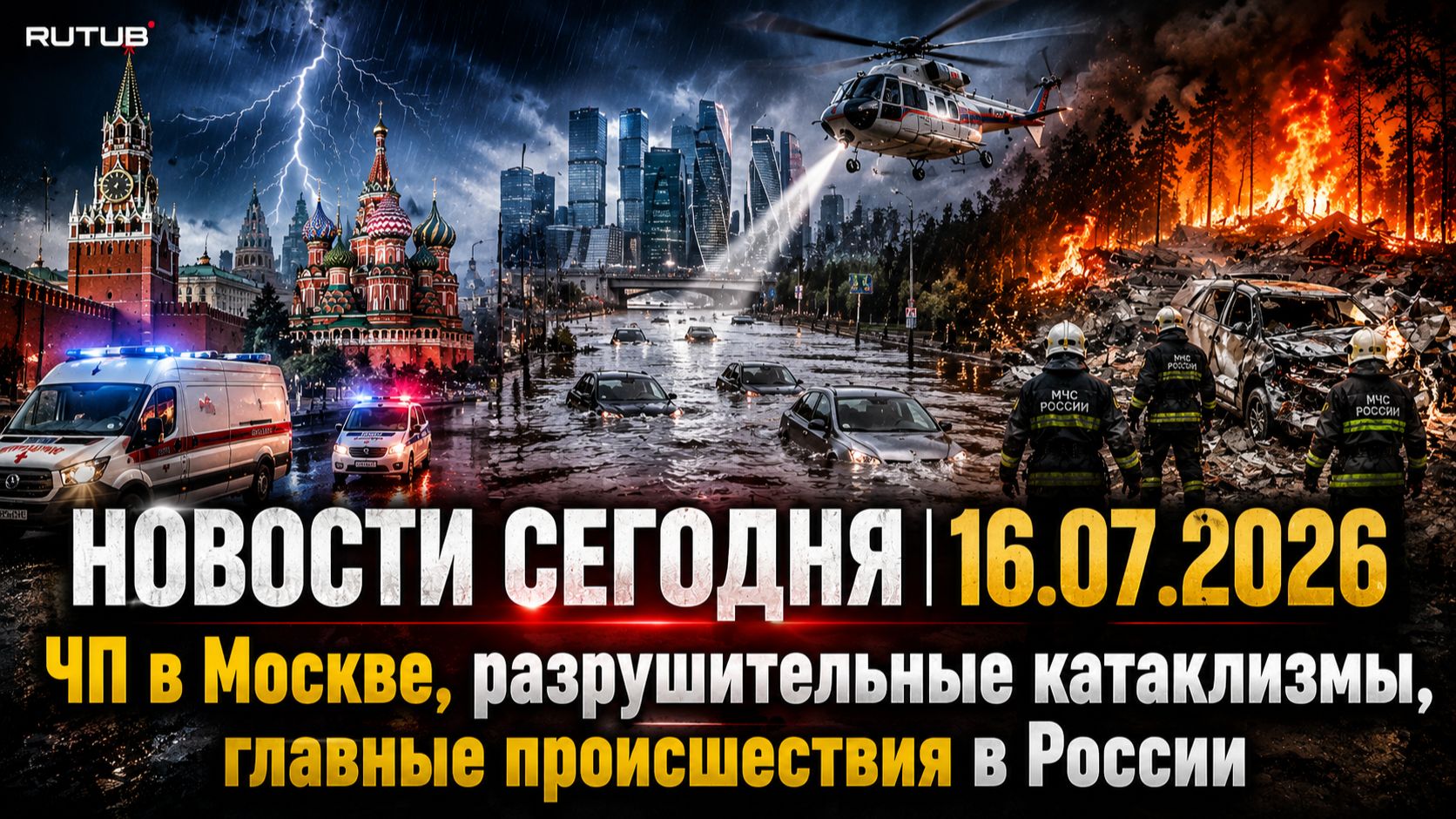 НОВОСТИ СЕГОДНЯ 16.07.2026 | ЧП в Москве, разрушительные катаклизмы, главные происшествия в России
