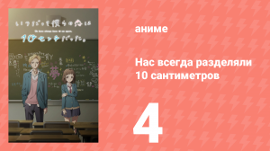 Нас всегда разделяли 10 сантиметров 4 серия (аниме-сериал, 2017)