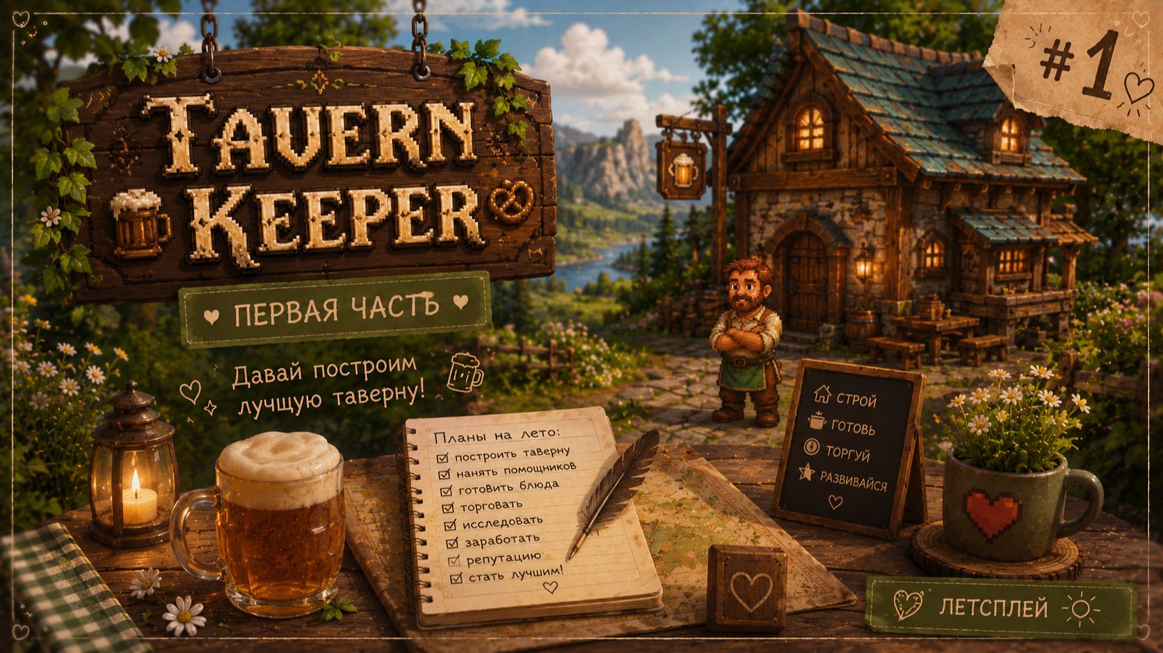 Tavern Keeper - Начинаем строить таверну мечты смотреть онлайн