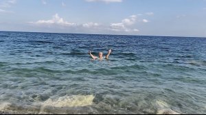 Мой заплыв в море 😄🌊