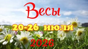 Весы♎Таро-прогноз на неделю с 20 по 26 июля🕊️