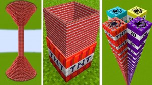 все эксперименты tnt в одном видео для Майнкрафта