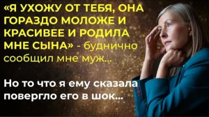 История из жизни. Муж уходит к любовнице, так как она молодая и красивая. Жизненная история